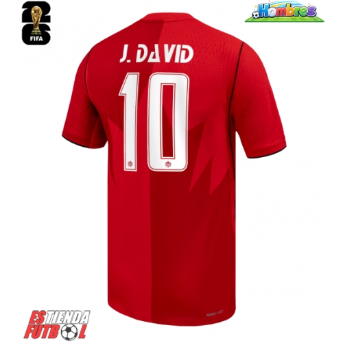 Canadá Jonathan David #10 Primera Equipación Mundial 2026 Manga Corta